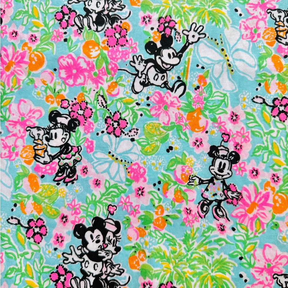 Lilly Pulitzer Blue and Pink Floral Pattern
